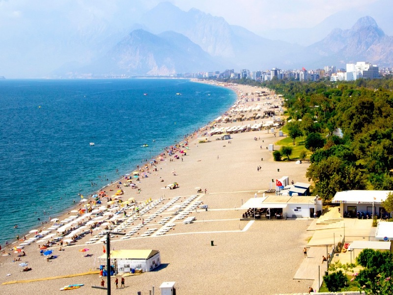 ساحل بزرگ آنتالیا در ترکیه