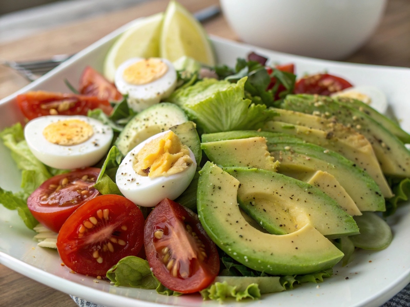 سالاد تخم مرغ و آووکادو مناسب برای کم خونی