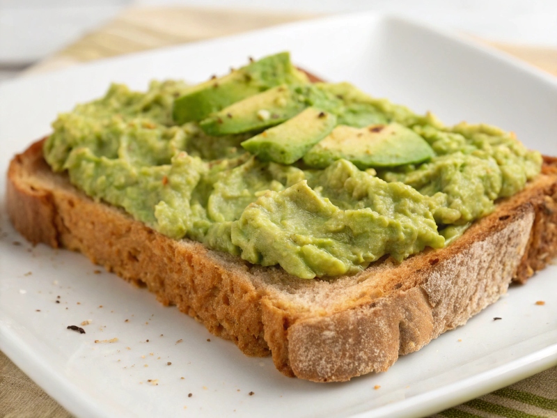 نان سبوس دار با آووکادو مناسب برای کم خونی