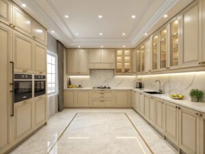 رنگ بژ بهترین رنگ برای کابینت آشپزخانه