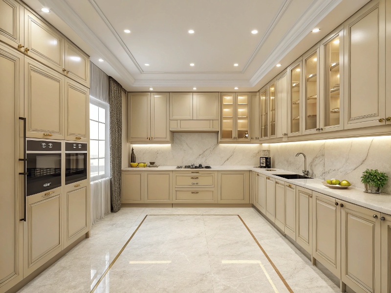 رنگ بژ بهترین رنگ برای کابینت آشپزخانه