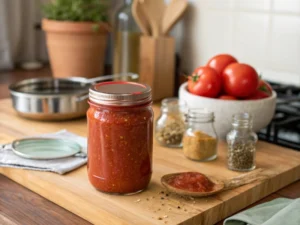 نگهداری پوره گوجه فرنگی در شیشه