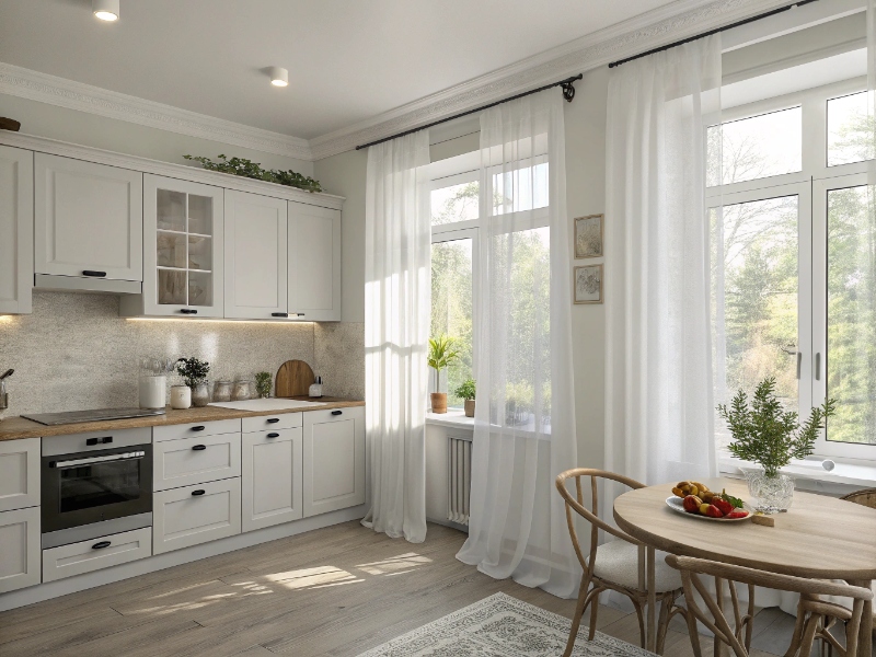 بهترین رنگ برای پرده آشپزخانه