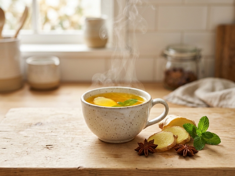 دمنوش زنجبیل برای معده
