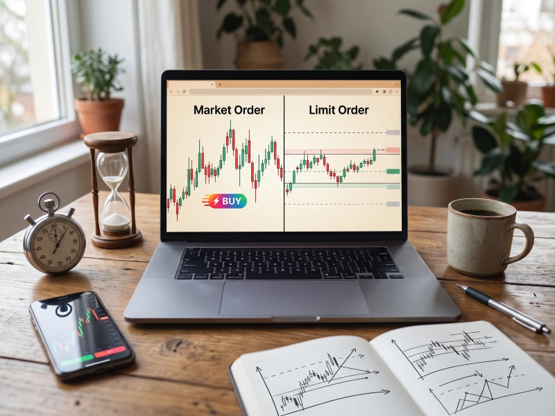 بهترین زمان سفارش لیمیت و مارکت